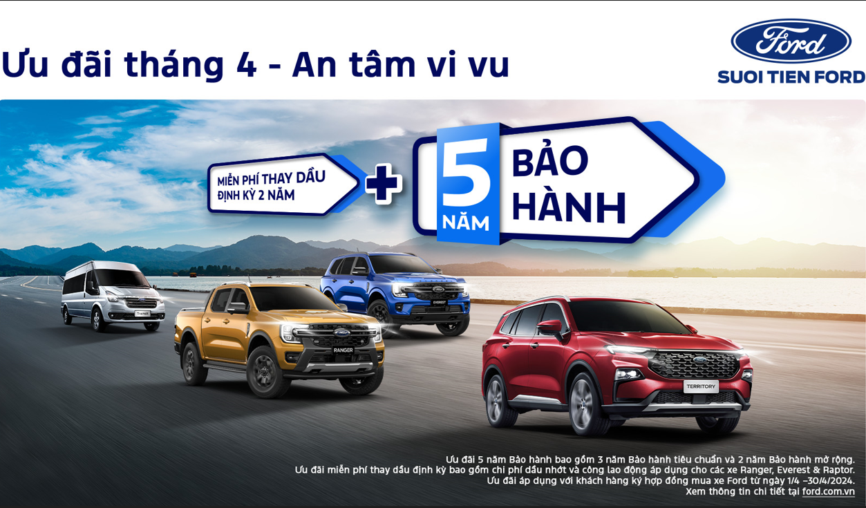 Trang chủ Ford Suối Tiên chính hãng