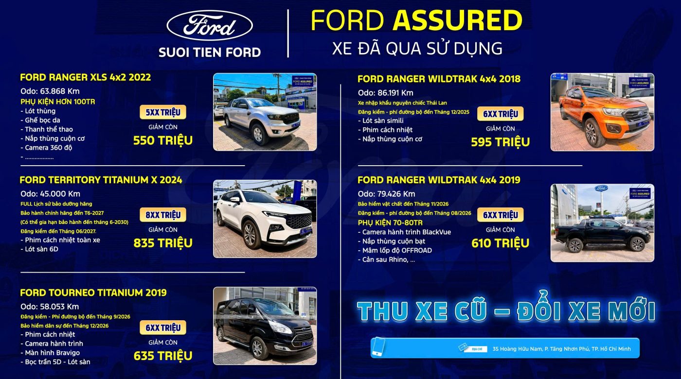 Trang chủ Ford Suối Tiên chính hãng